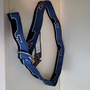 NWT Vinyard Vines Whale Line D-Ring Belt